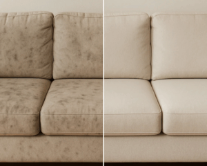 Clean Sofa in cozy living room