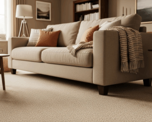 Clean Sofa in cozy living room