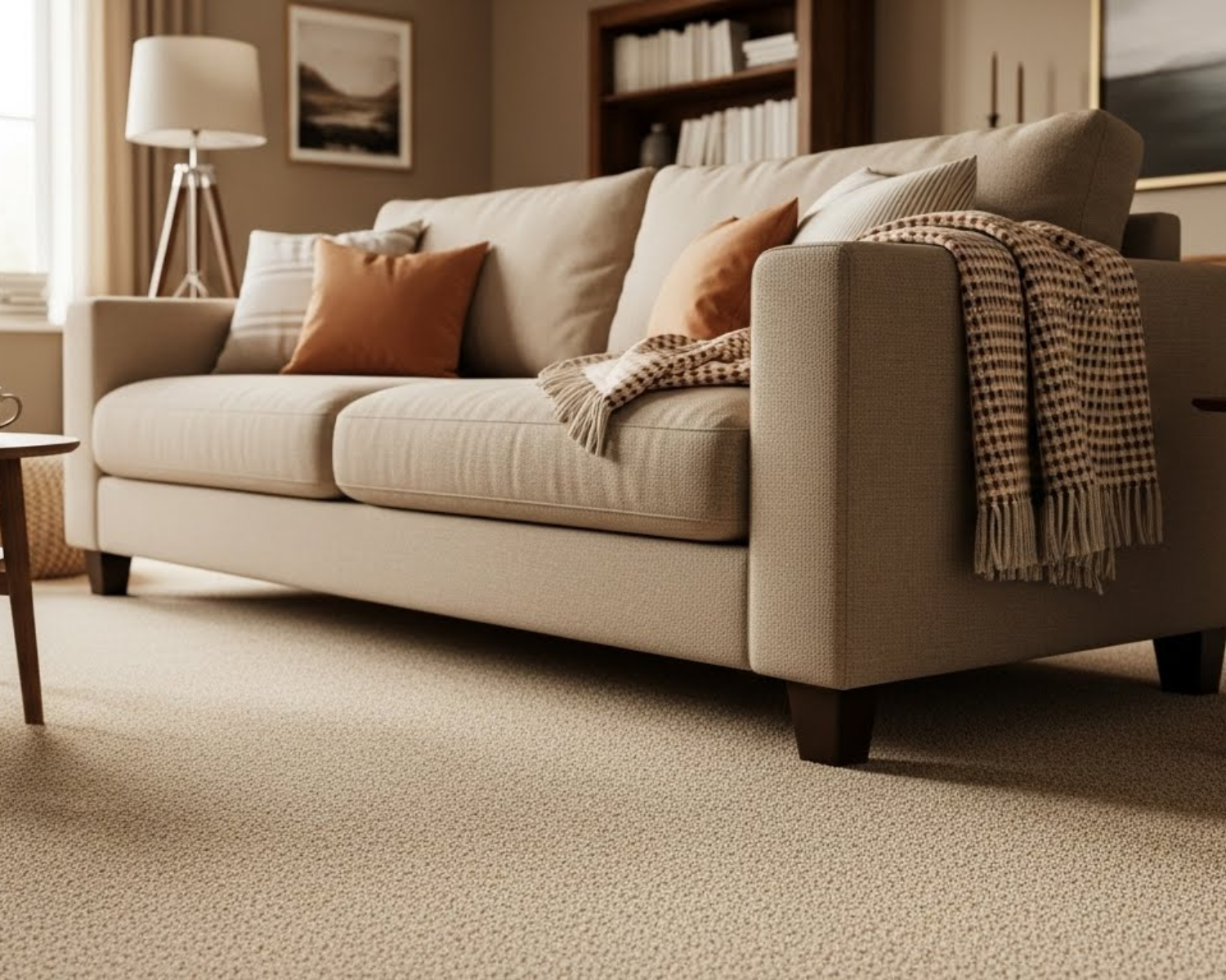 Clean Sofa in cozy living room