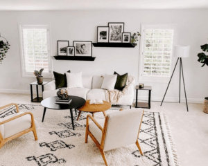 Modern home with clean carpet