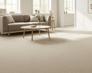 Modern home with clean carpet