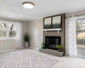 Modern home with clean carpet
