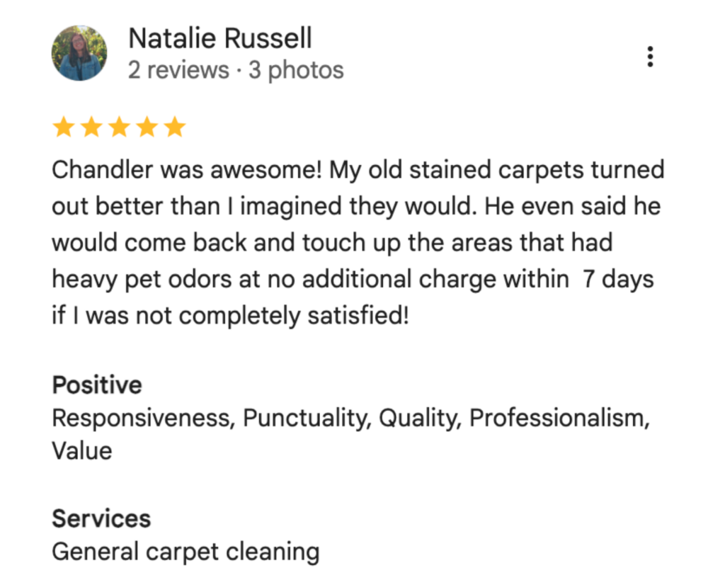 Customer Review in FT worth
